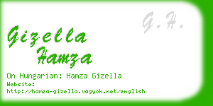 gizella hamza business card